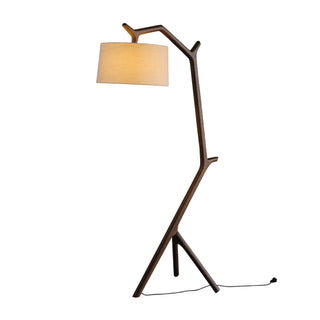 Ulmiril Rustic Wood Floor Lamp-Neutral Decor
