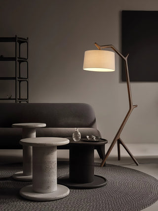 Ulmiril Rustic Wood Floor Lamp-Neutral Decor