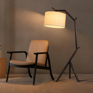 Ulmiril Rustic Wood Floor Lamp-Neutral Decor