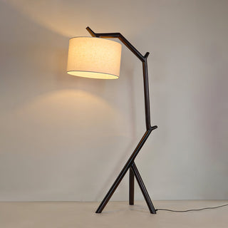 Ulmiril Rustic Wood Floor Lamp-Neutral Decor