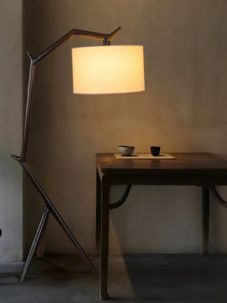 Ulmiril Rustic Wood Floor Lamp-Neutral Decor