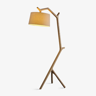 Ulmiril Rustic Wood Floor Lamp-Neutral Decor