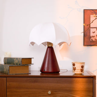 Parasol Lampe de Table en Bois de Noyer