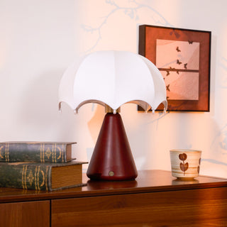 Parasol Lampe de Table en Bois de Noyer