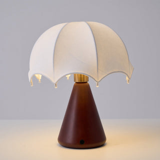 Parasol Lampe de Table en Bois de Noyer