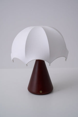 Parasol Lampe de Table en Bois de Noyer