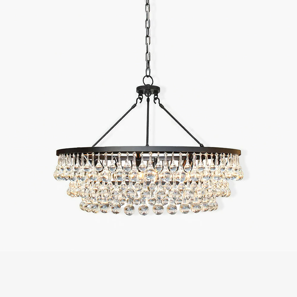 Avelis Postmodern Luxury Unique Tiered Crystal Lustre