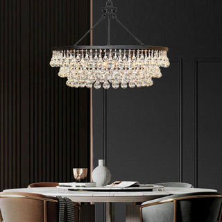 Avelis Postmodern Luxury Unique Tiered Crystal Lustre
