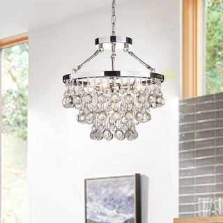 Avelis Postmodern Luxury Unique Tiered Crystal Lustre