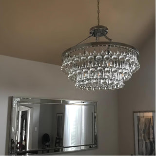 Avelis Postmodern Luxury Unique Tiered Crystal Lustre