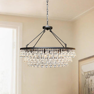 Avelis Postmodern Luxury Unique Tiered Crystal Lustre