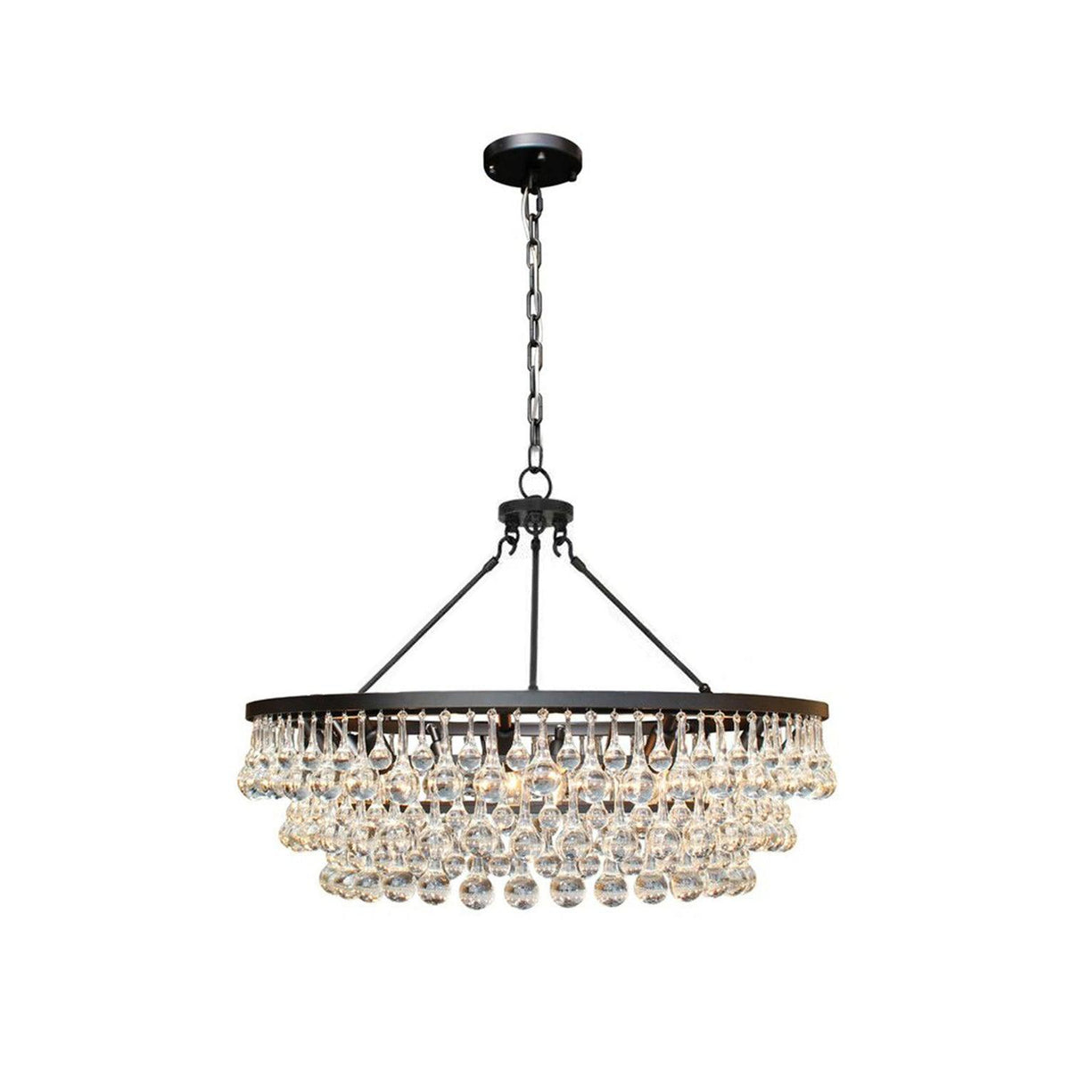 Avelis Postmodern Luxury Unique Tiered Crystal Lustre