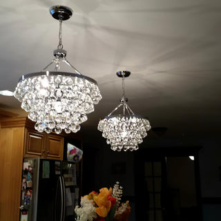 Avelis Postmodern Luxury Unique Tiered Crystal Lustre