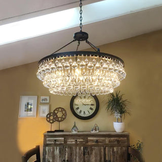 Avelis Postmodern Luxury Unique Tiered Crystal Lustre