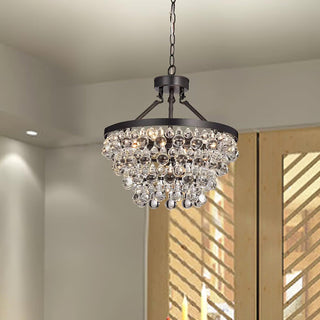 Avelis Postmodern Luxury Unique Tiered Crystal Lustre