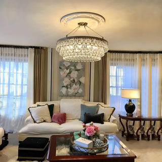 Avelis Postmodern Luxury Unique Tiered Crystal Lustre