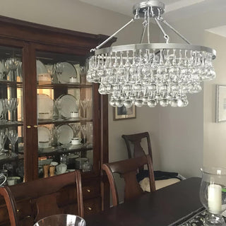 Avelis Postmodern Luxury Unique Tiered Crystal Lustre