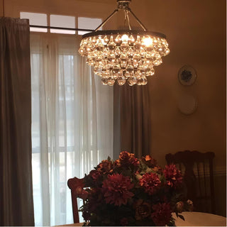 Avelis Postmodern Luxury Unique Tiered Crystal Lustre