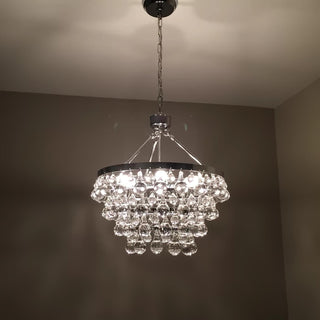 Avelis Postmodern Luxury Unique Tiered Crystal Lustre