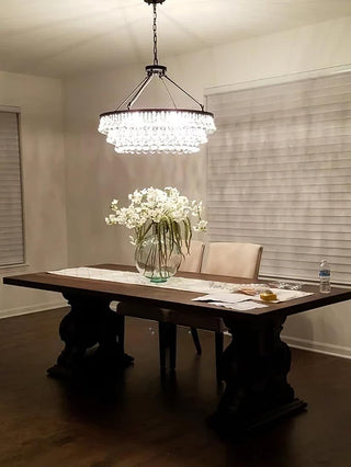 Avelis Postmodern Luxury Unique Tiered Crystal Lustre