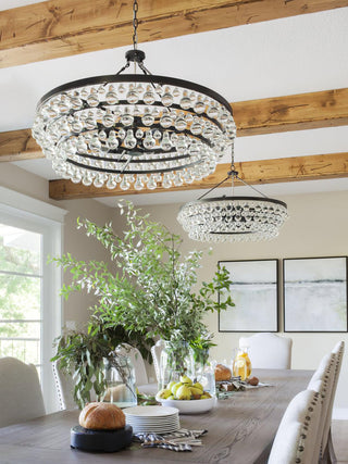 Avelis Postmodern Luxury Unique Tiered Crystal Lustre