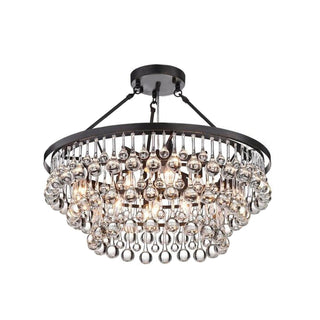 Avelis Postmodern Luxury Unique Tiered Crystal Lustre