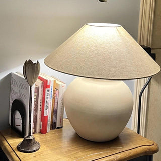 Etalis Ceramic Table Lamp-Neutral Decor