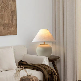 Etalis Ceramic Table Lamp-Neutral Decor