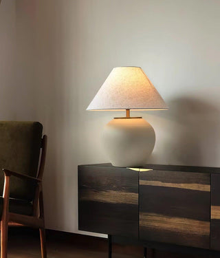 Etalis Ceramic Table Lamp-Neutral Decor
