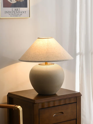 Etalis Ceramic Table Lamp-Neutral Decor