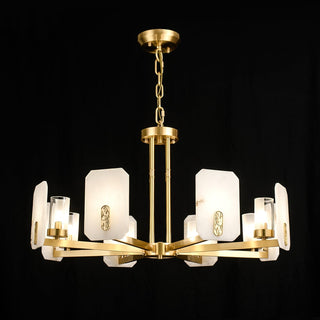 Aursorion Lustre Laiton Albâtre Luxe Postmoderne