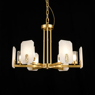 Aursorion Lustre Laiton Albâtre Luxe Postmoderne