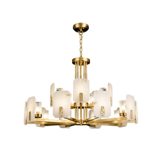 Aursorion Lustre Laiton Albâtre Luxe Postmoderne