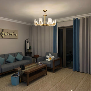 Aursorion Lustre Laiton Albâtre Luxe Postmoderne