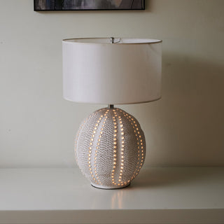 Sux Lampe de Table en Céramique Et Tissu