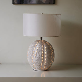 Sux Lampe de Table en Céramique Et Tissu