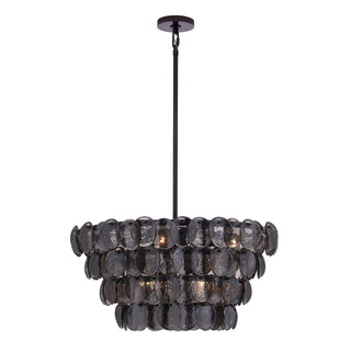 Aurora Lustre Luxueux en Verre et Laiton