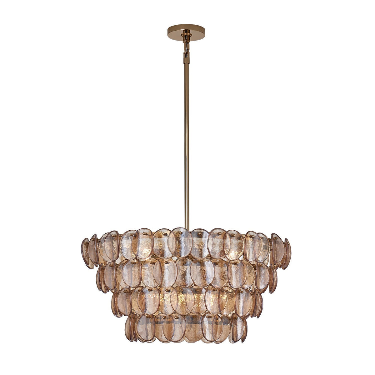 Silviel Lustre Luxueux en Verre et Laiton