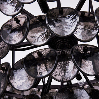 Aurora Lustre Luxueux en Verre et Laiton