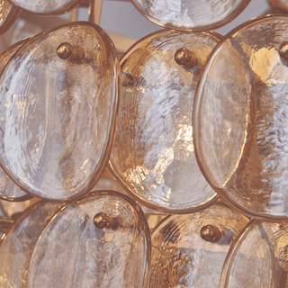 Aurora Lustre Luxueux en Verre et Laiton
