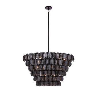Aurora Lustre Luxueux en Verre et Laiton