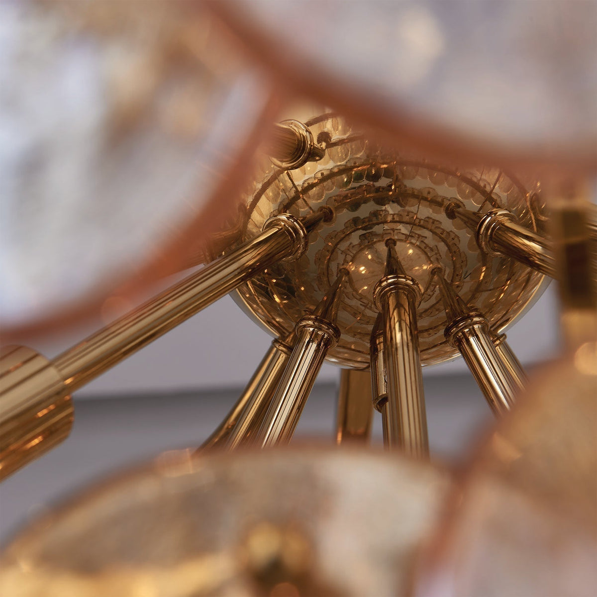 Mavista Lustre Luxueux en Verre et Laiton