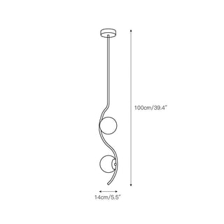 Civenan Suspension Albâtre Courbé Minimaliste Moderne