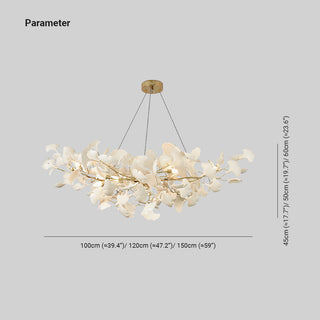 Metr Lustre de Luxe en Céramique pour Salon en Forme d’Arc en U