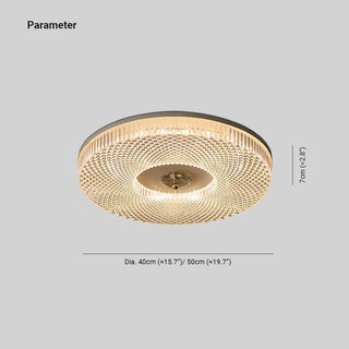 Kivin Plafonnier Moderne Rond LED Blanc/Doré/Noir Chambre à Coucher-Luire