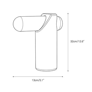 Marwen Lampe de Table en Travertin