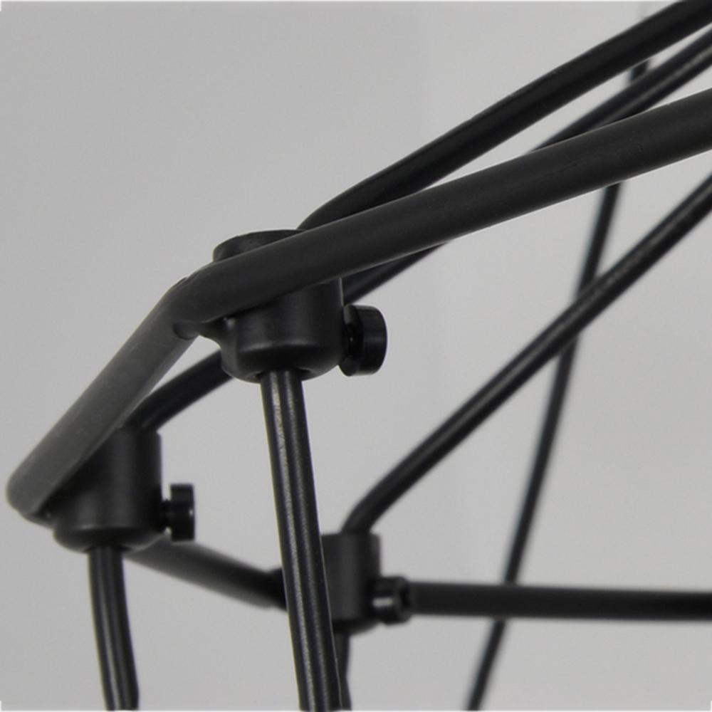 Soloris Lustre Lignes Noir Structure Métallique LED