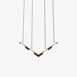 Selan Suspension en Verre Noir