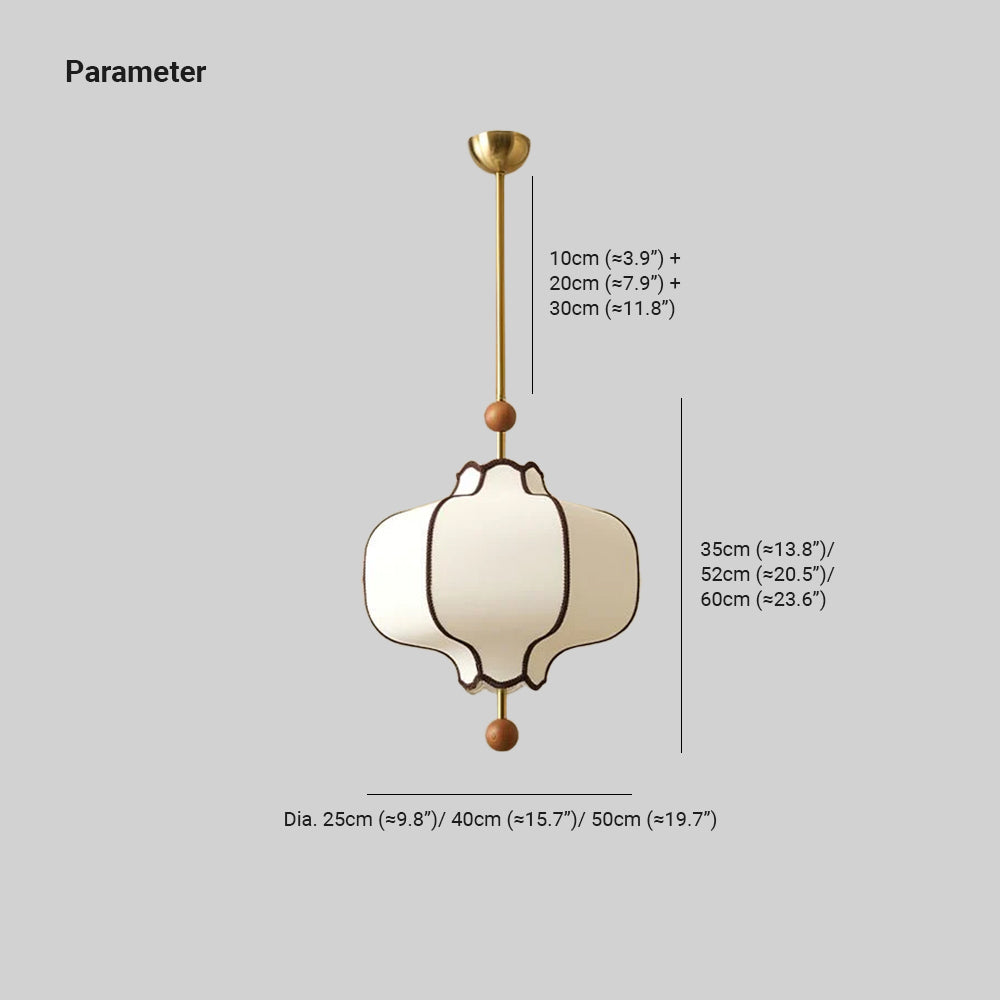 Aura Suspension lanterne en Tissu