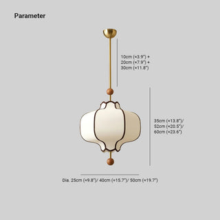 Aura Suspension lanterne en Tissu